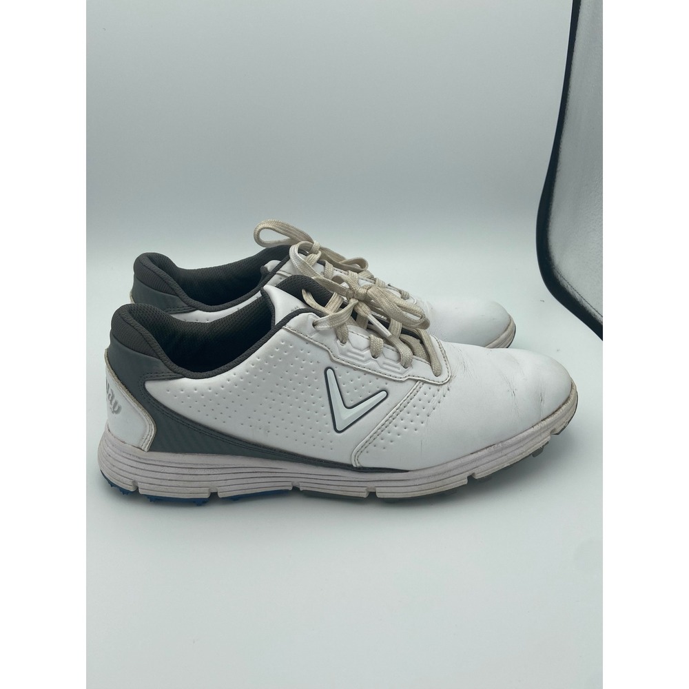 Callaway Golf Shoes Men's 8 White Gray CG107WGY Spikeless Athletic Comfort‎ Grip